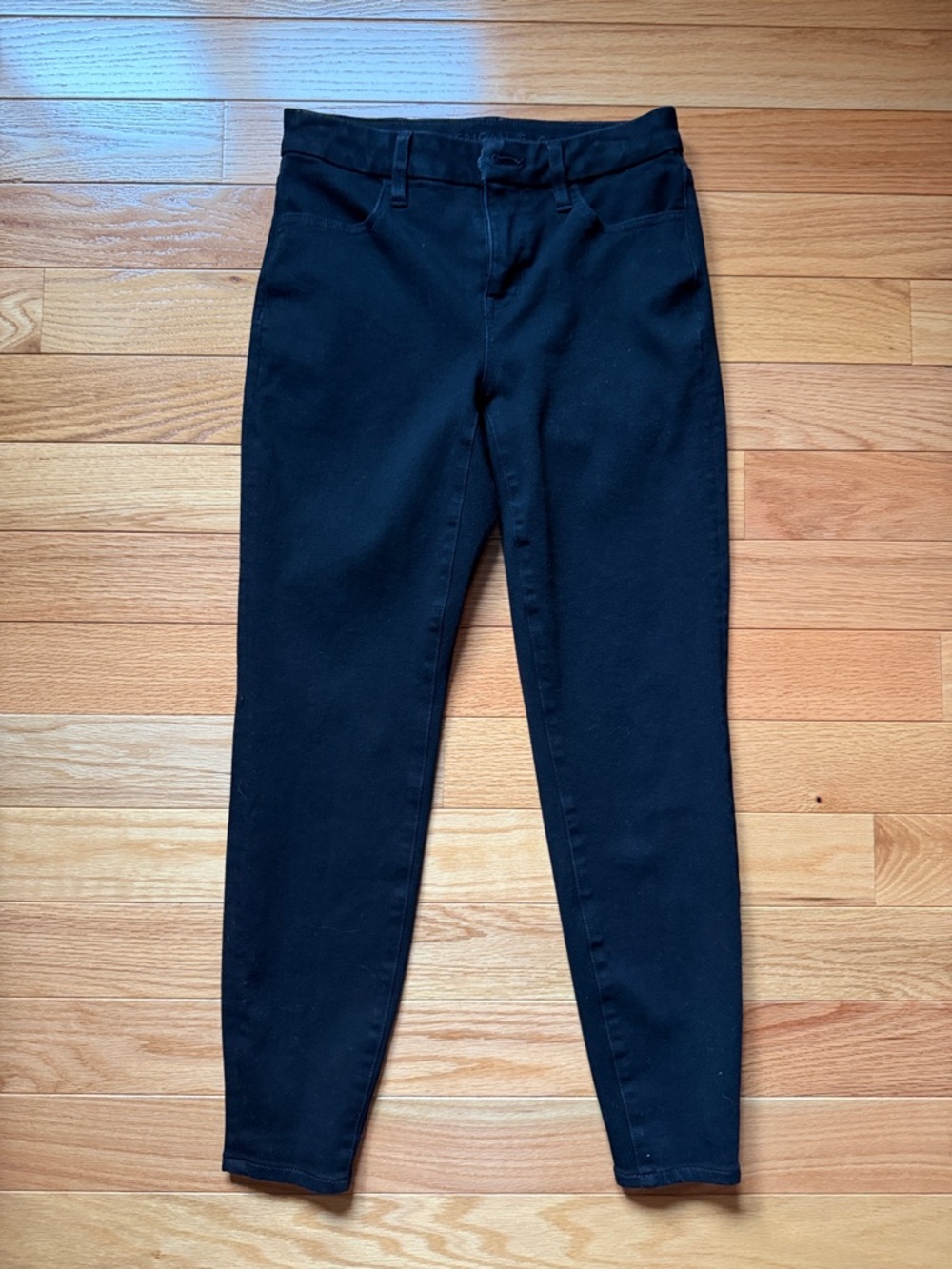 American Eagle Black Curvy Jean Leggings, Size 2 Short